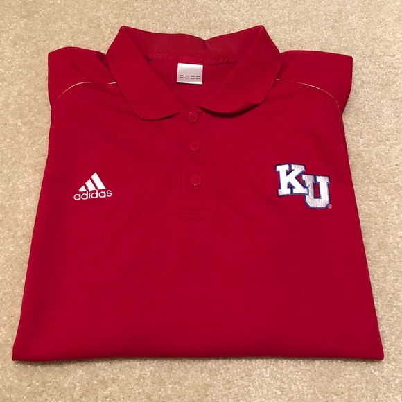 red adidas polo shirt